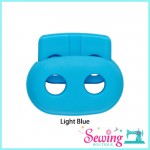 BUTTON - CORD STOPPER-PIG NOSE-2CM(BROWN, LIGHT BLUE, PINK & RED)